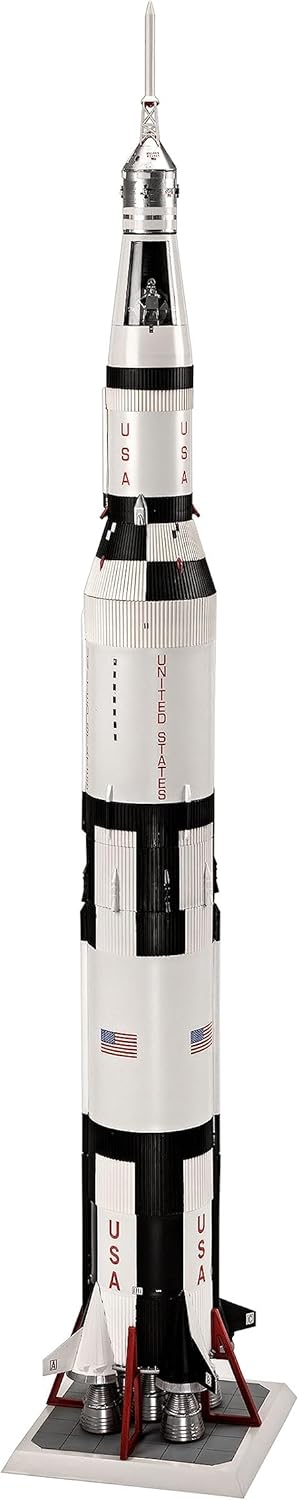 Revell 03704 Apollo 11 Saturn V Rocket Model Kit, White