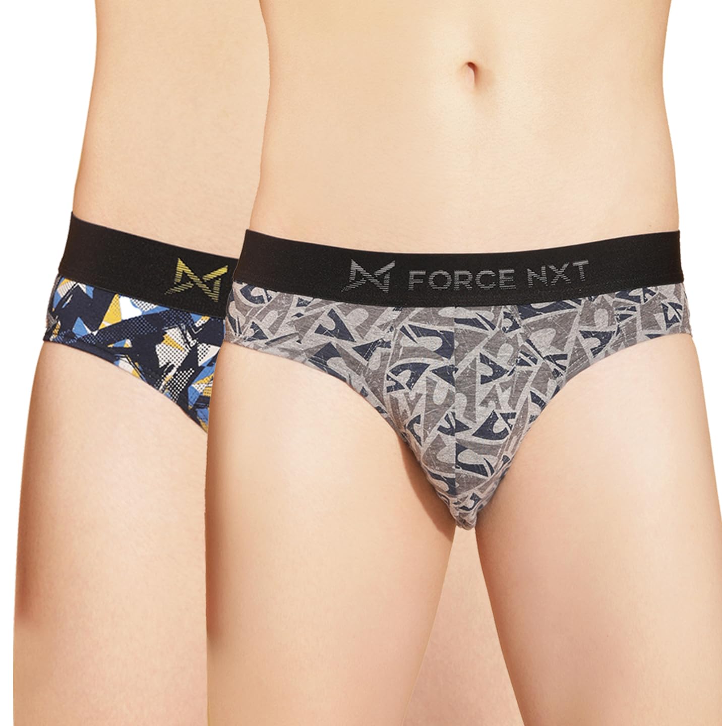 force nxt Men's Cotton Blend Checkered Briefs-picture-26