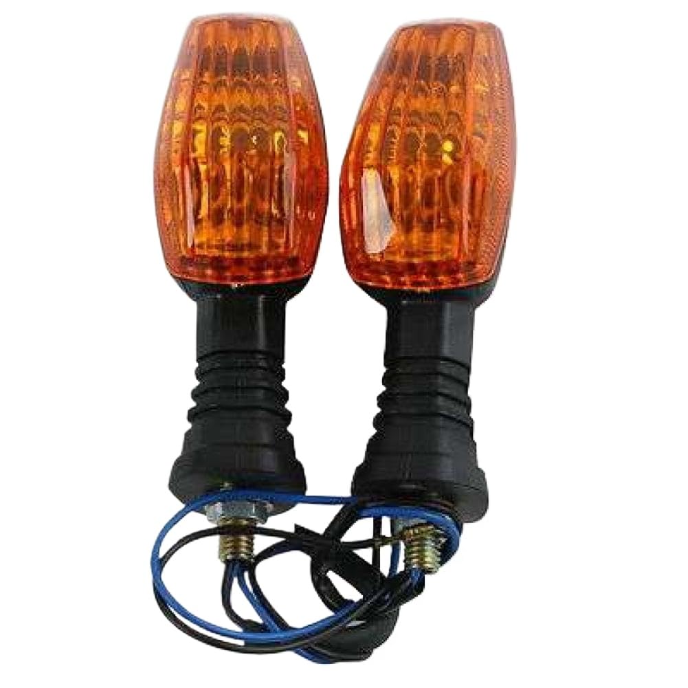 QAzrygWSK 2X Front and Rear Amber Turn Lights Compatible with GSXR600 2004-2005, GSXR750 2004-2005, GSXR1000 2003-2004(Orange)