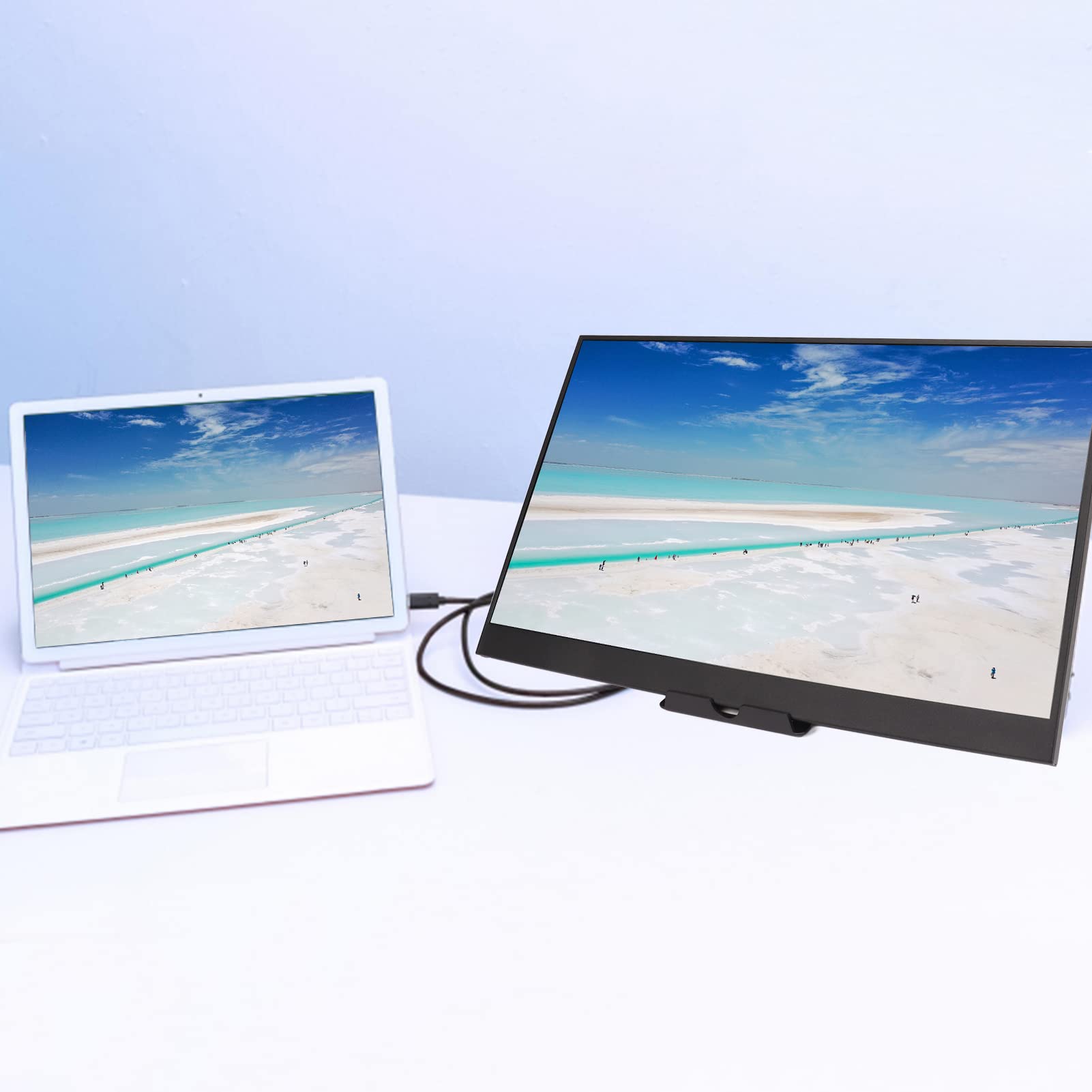 Amazon.co.jp: ポータブルモニター、17.3インチ 2560x1440 2K FHD