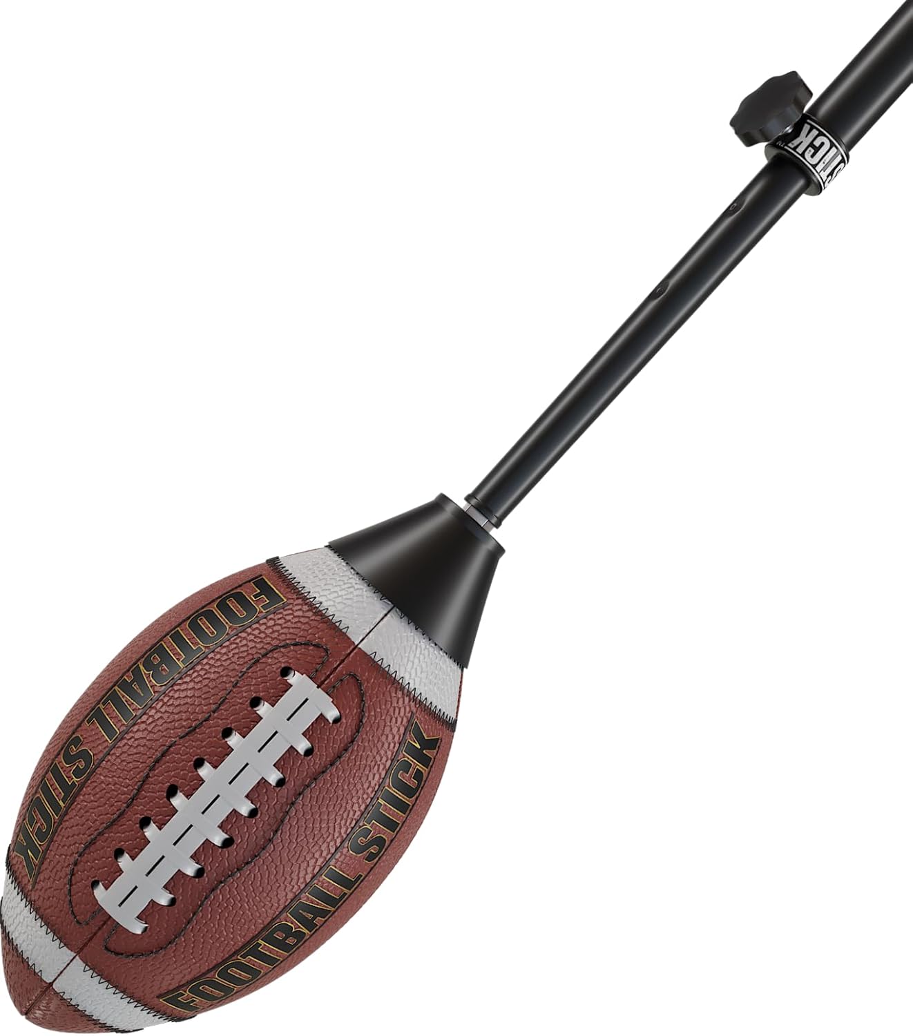 FOOTBALL STICK™ College & High School Limited Edition – Ultimate Kicking & Punting Training Tool - Improve Accuracy, Timing - Real Leather Game Ball - Used by Pro, College, and High School Specialists