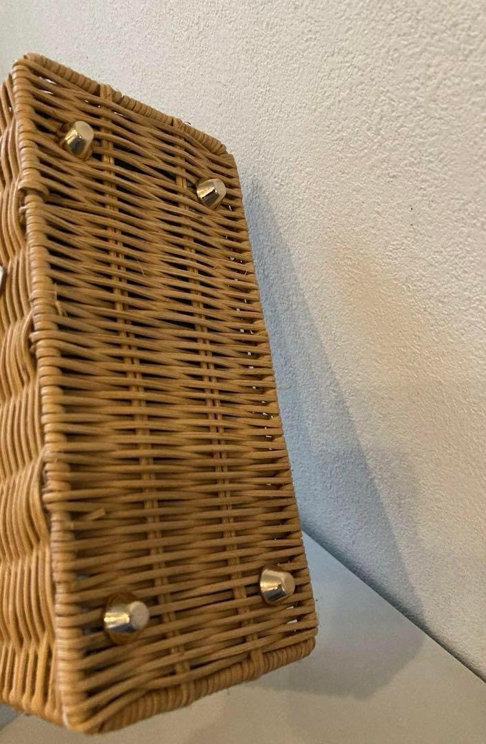 Amazon.co.jp: ZARA ラタンミノディエールケース カゴバック