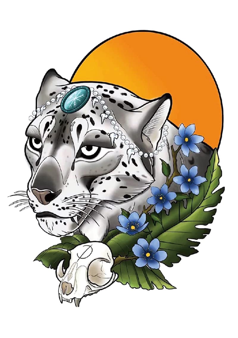 Traditional Snow Leopard Tattoo