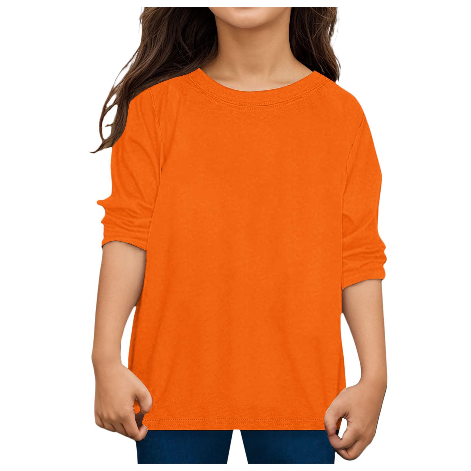 Langarmshirt Mädchen Tops Jungen Hemd Kleinkind Jungen Mädchen Langarm Solide Prints T Shirt Tops
