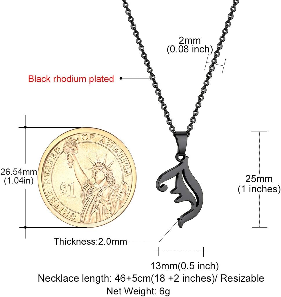 GOLDCHIC JEWELRY Initial Necklace for Women, Gold Letter Charm Chain Necklaces for Mother Wife