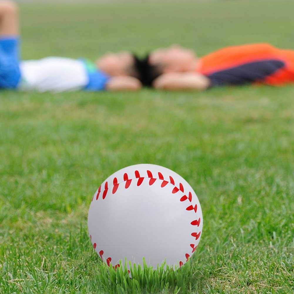 野球ボール Amazon | Zer one 9インチ PVC 練習用野球ボール フラットシーム