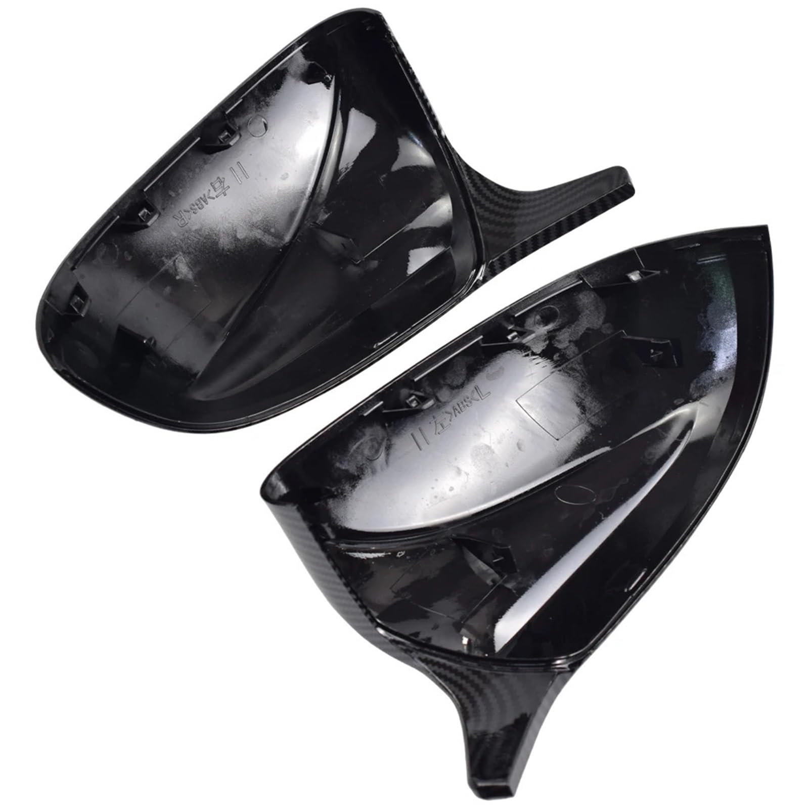 Auto Spiegelkappen Für X3 G01 X4 G02 X5 G05 X6 G06 X7 G07 | Auto Auto Rückansicht Seitenspiegel Abdeckung Trim Bright Black Carbon Style(Carbon)