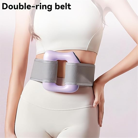 Electric Wireless Abdominal Massager for Fat Burning & Digestion,2 in 1 Full-Body Fascia Massager, Multifunctional Full-Body Fascia Ring for Butt Waist Leg,for Muscle Recovery & Relaxtion (Blue)