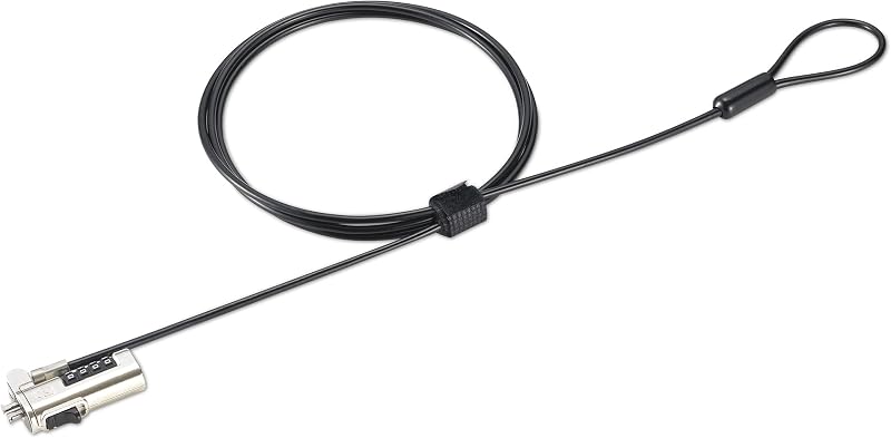 Candado de combinación Kensington para computadora portátil con ranura de seguridad estándar, reiniciable (K60213WW)