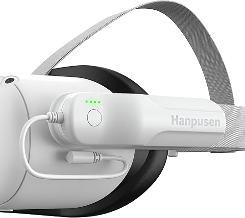 for Oculus Quest 2 Battery Pack Hanpusen Oculus Quest 2 Accessories Portable Charger Compatible with Quest 2 Original Strap and Elite Strap 5000mAh