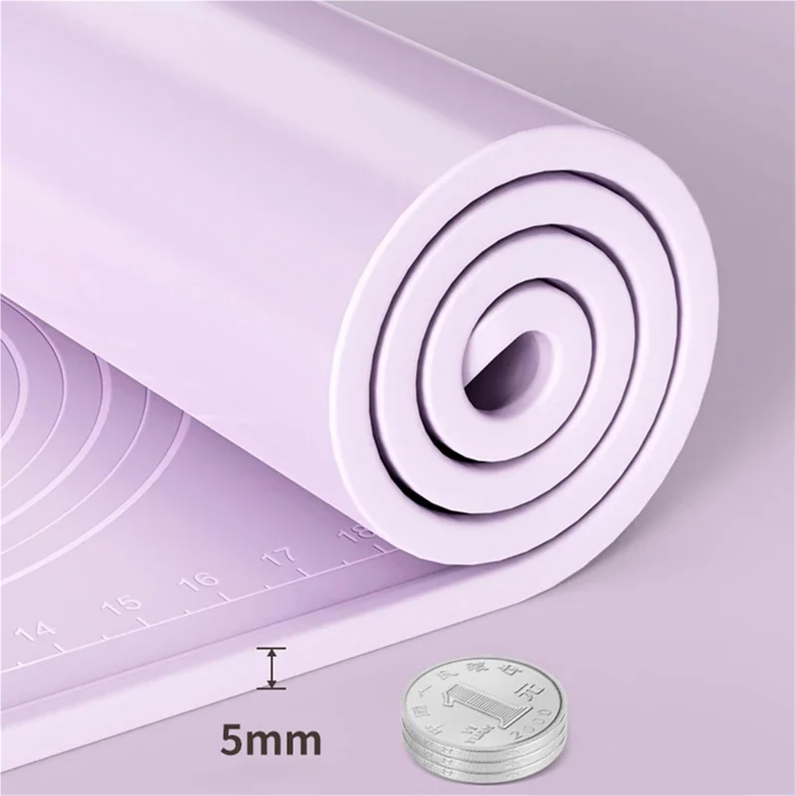 Rutschfeste Backunterlage Antihafte Verdickte, antihaftbeschichtete Silikon-Backmatte for Küche, Pizza, Nudeln und Teig – ideal for Kneten Backen(60x80cm)