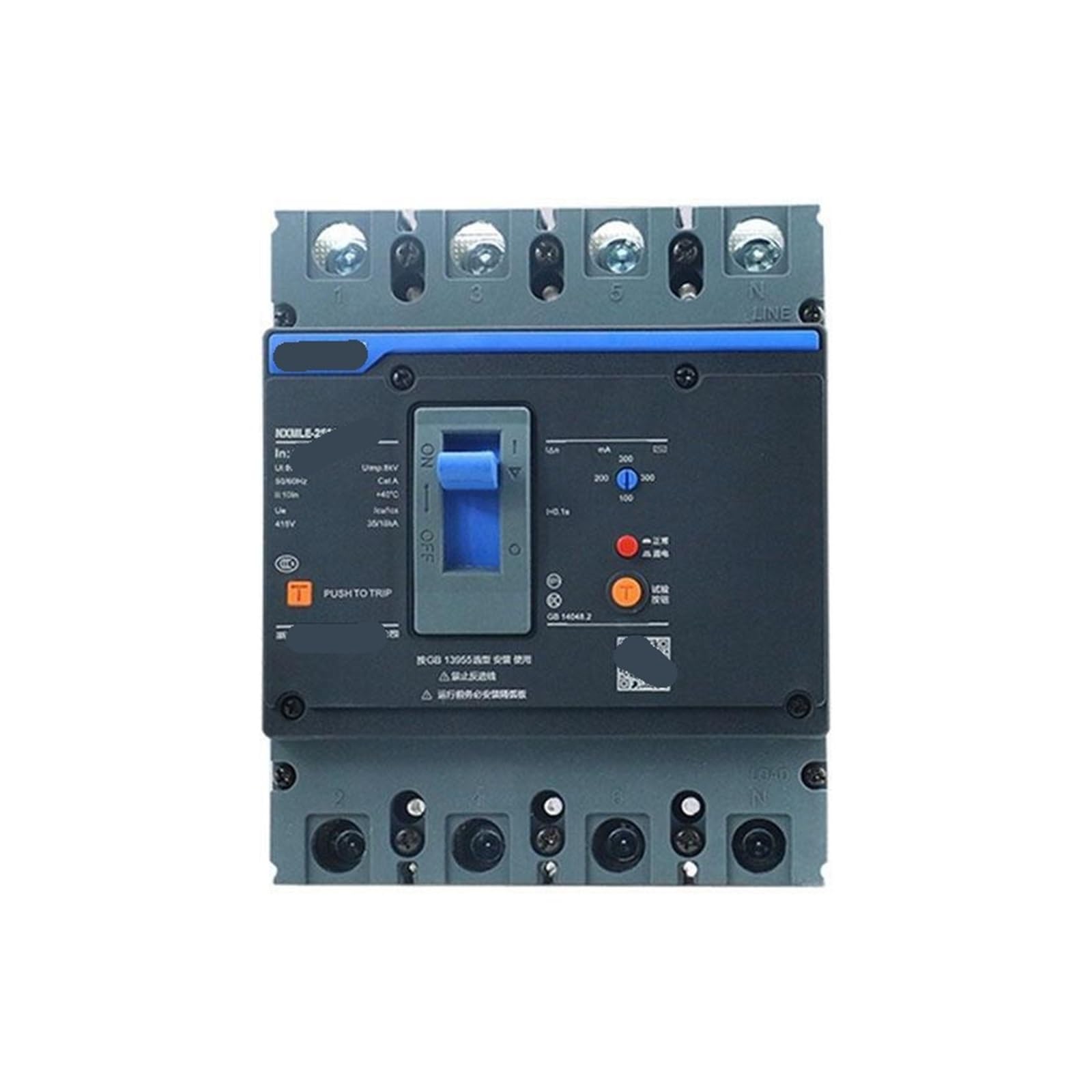 Disjoncteur contre les fuites avec boitier plastique isolant NXMLE-250H/4340B 180A