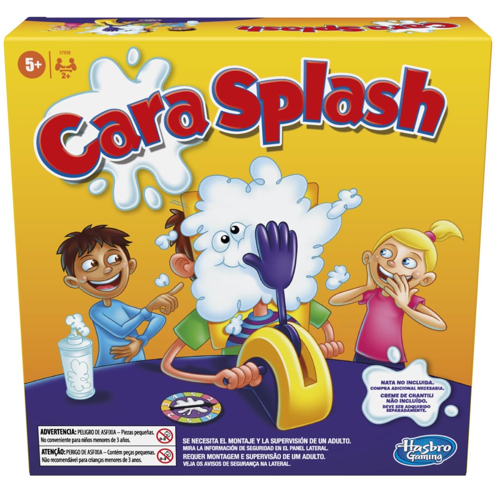 Hasbro Gaming Pie Face Game Whipped Cream Family Game Kids Ages 5 and Up