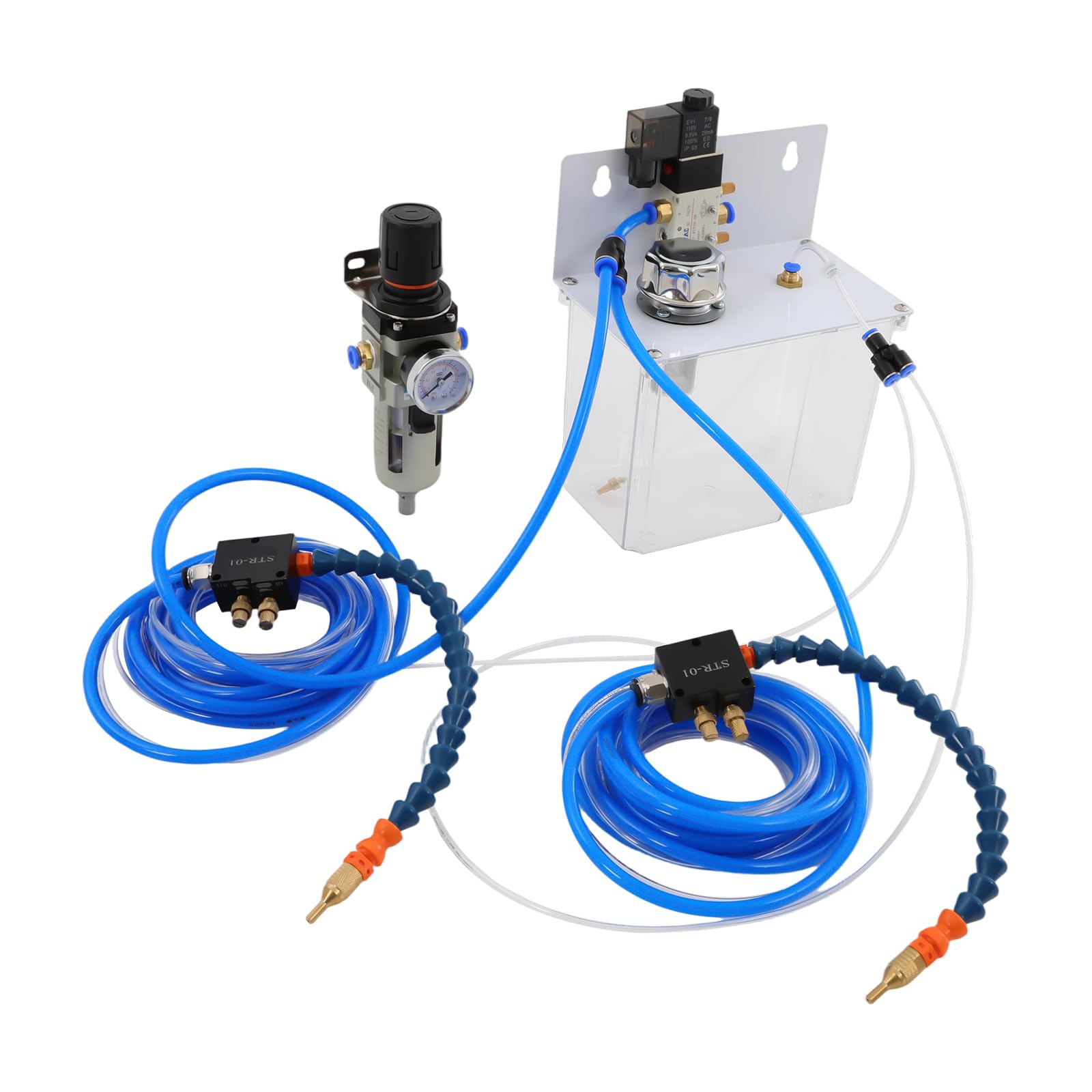 Système de pulvérisation de lubrification de liquide de refroidissement 220 V, avec réservoir de carburant de 3 l, pour découpe métallique, gravure, pulvérisateur de refroidissement pour tuyau d'air