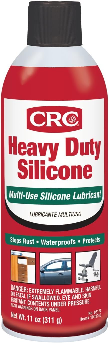 Heavy Duty Silicone Lubricant, 11 Wt Oz, Clear Colorless Liquid