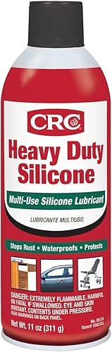 CRC Heavy Duty Silicone Lubricant, 11 Wt Oz, Clear Colorless