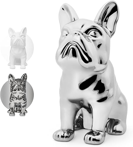 Decoración de bulldog francés, estatua estética de decoración francesa para amantes de los bulldogs, bonita decoración de escritorio para mamás de