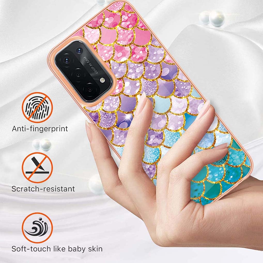 SEAHAI Coque Pour Oppo A74 5G / Oppo A54 5G, Housse Silicone