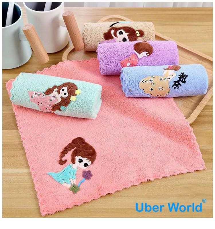 Uber World Handkerchief for Women | Handkerchief for Kids | Face Towels | Hanky for Women | Hanky of Kids | Ladies Handkerchief | Handkerchief for Women Cotton | Cartoon | 25 x 25 CM - Image 2 thumbnail