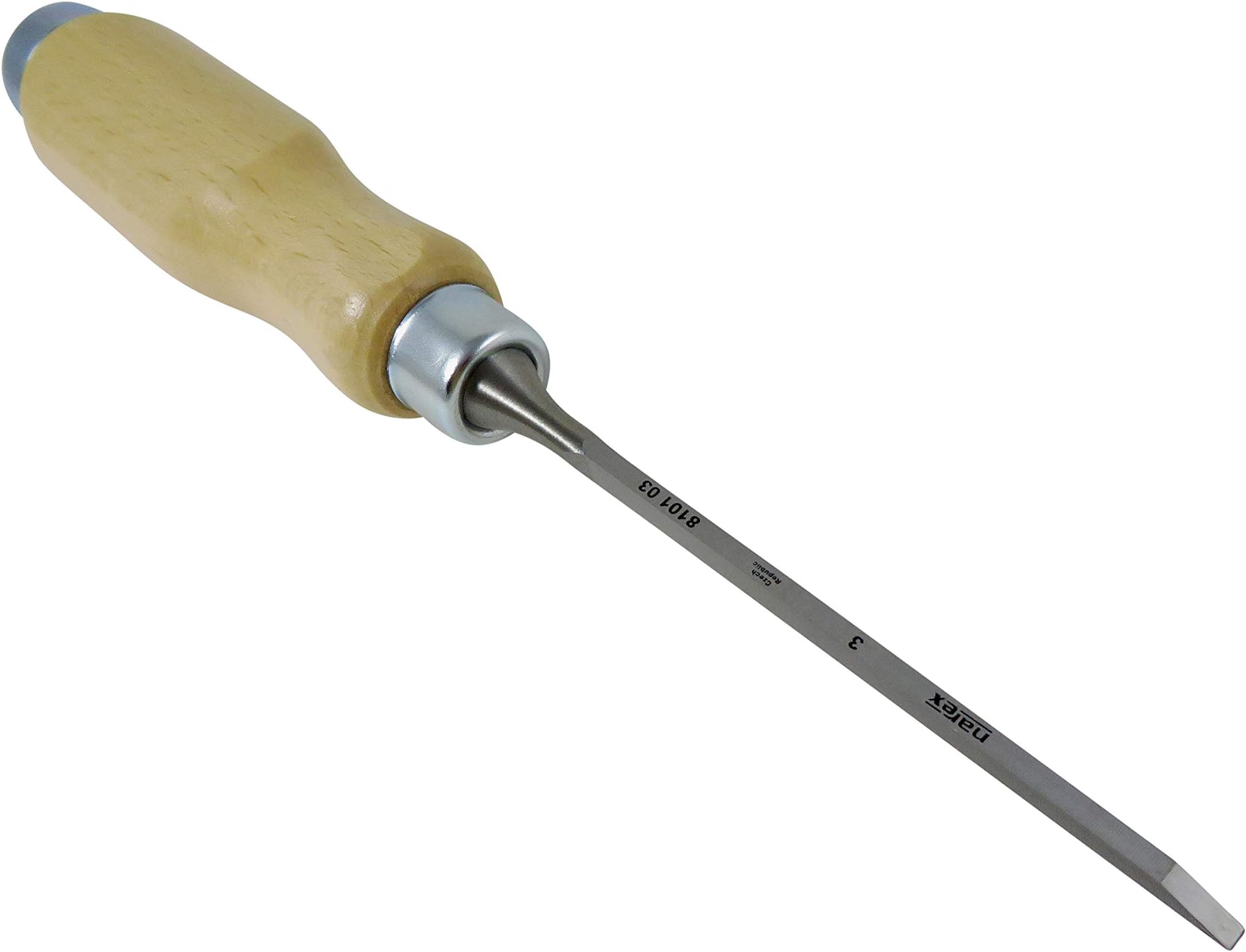 Narex 3 mm (1/8 Inch) Woodworking Cabinetmaker's Chisel with Beech Handle 810103