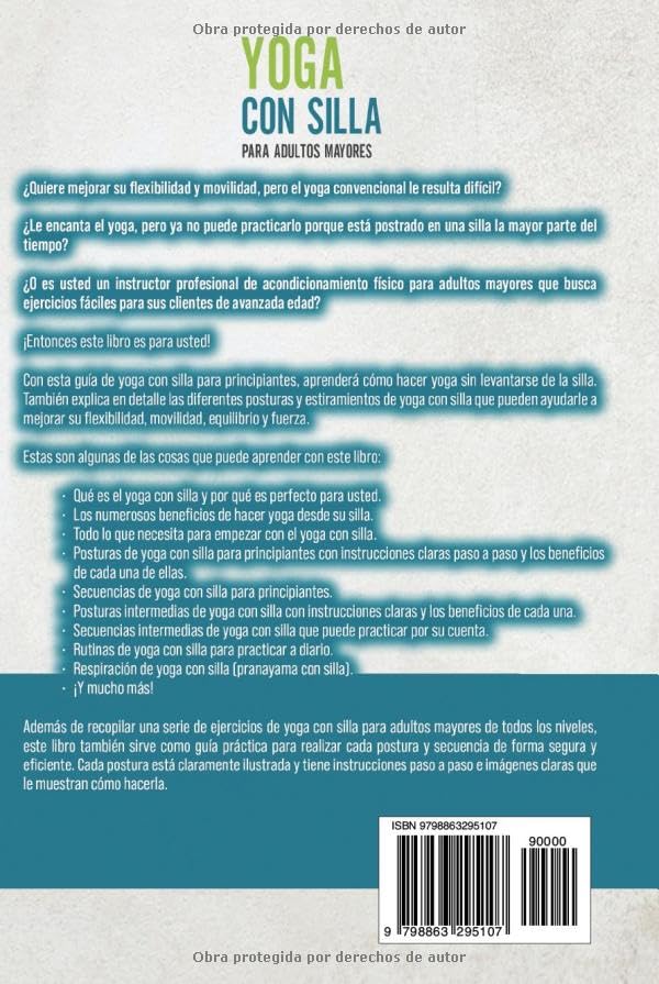 Miniatura 2 de Yoga con silla para adultos mayores Estiramientos y posturas sentado que puede hacer en cualquier lugar para aumentar la flexibilidad, la movilidad,