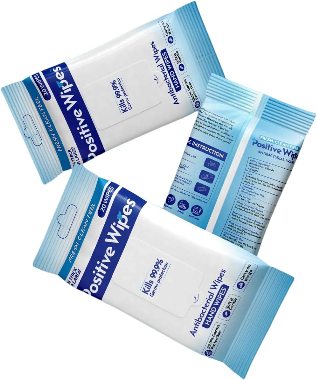 Positive Wipes Antibacterial Wipes