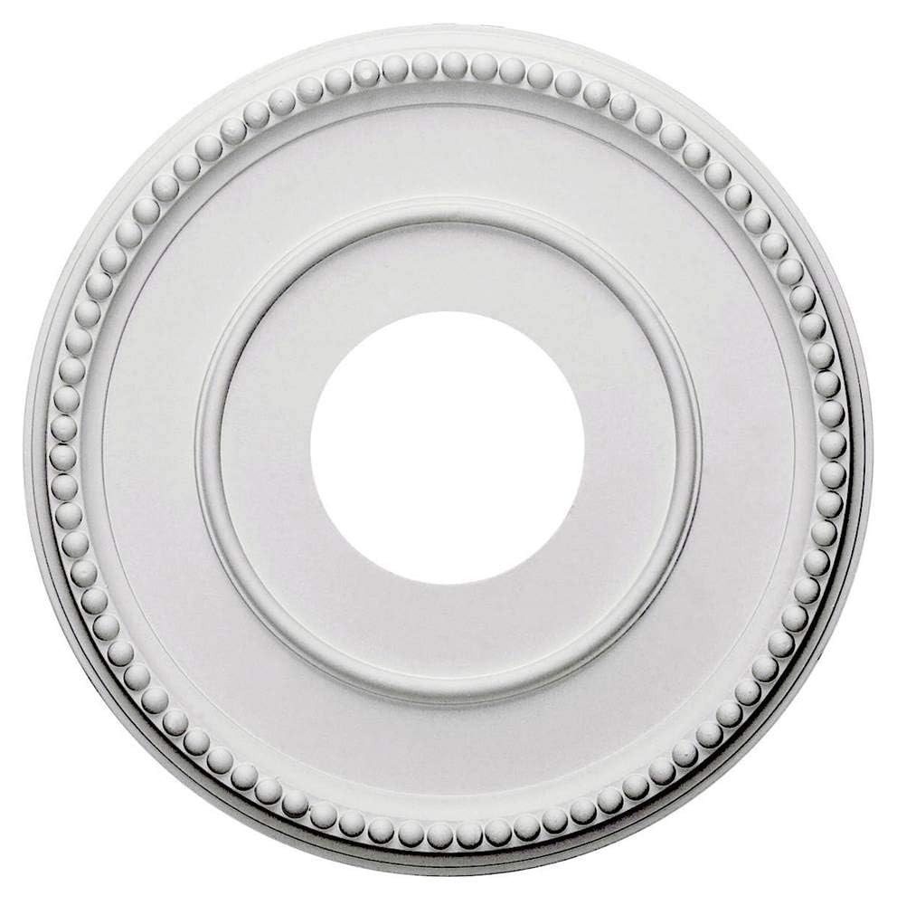 Ekena Millwork CM12BR Bradford Ceiling Medallion, 12 1/2"OD x 3 7/8"ID x 3/4"P (Fits Canopies up to 6 5/8"), Primed