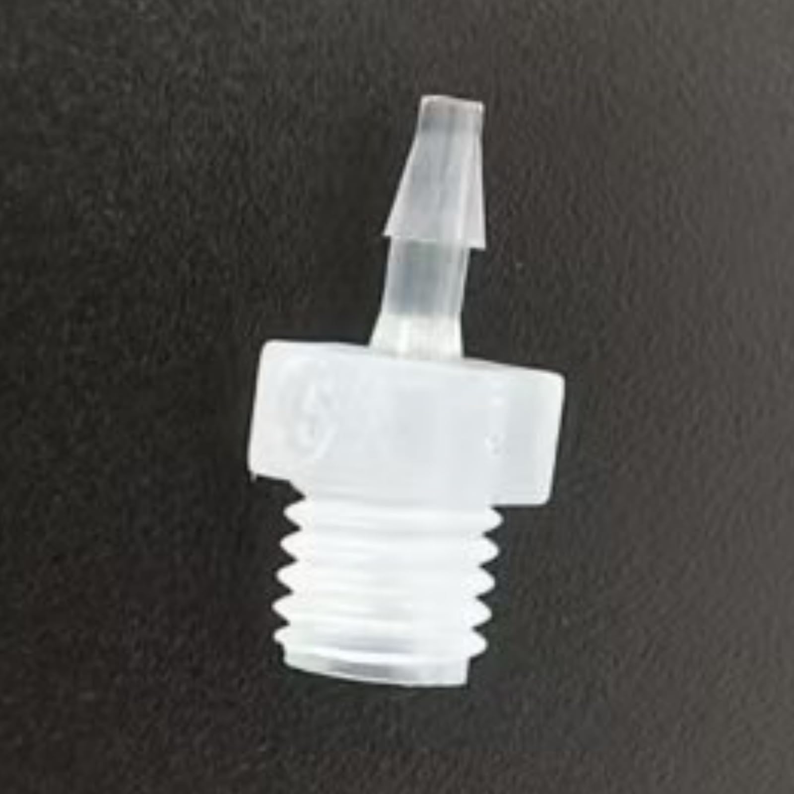 1/4-28UNF Male Threaded to Barbed Hose Connectors - 25 Pack, Durable PP Pipe Adapters for Laboratory and Food Machinery(1.6mm 1/16inch)