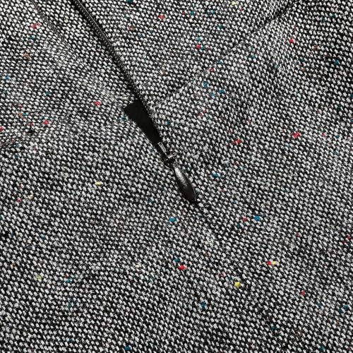 Image of IDEALSANXUN Women's Fall Winter High Waisted Wool Plaid A-line Long Skirt