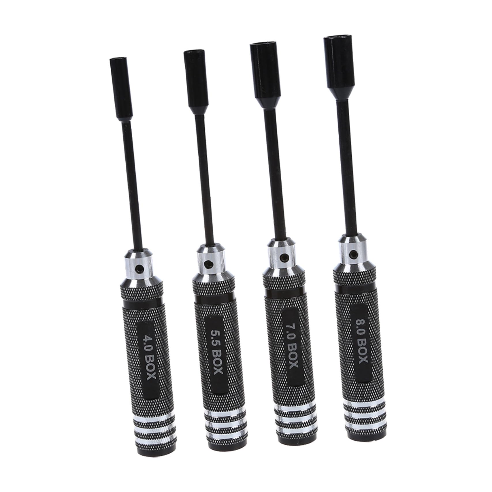 NOLITOY 4 piezas Destornilladores Profesionales de Aluminio para Reparación Rc con Mango Ergonómico Antideslizante para Modelos y Automóviles Eléctricos