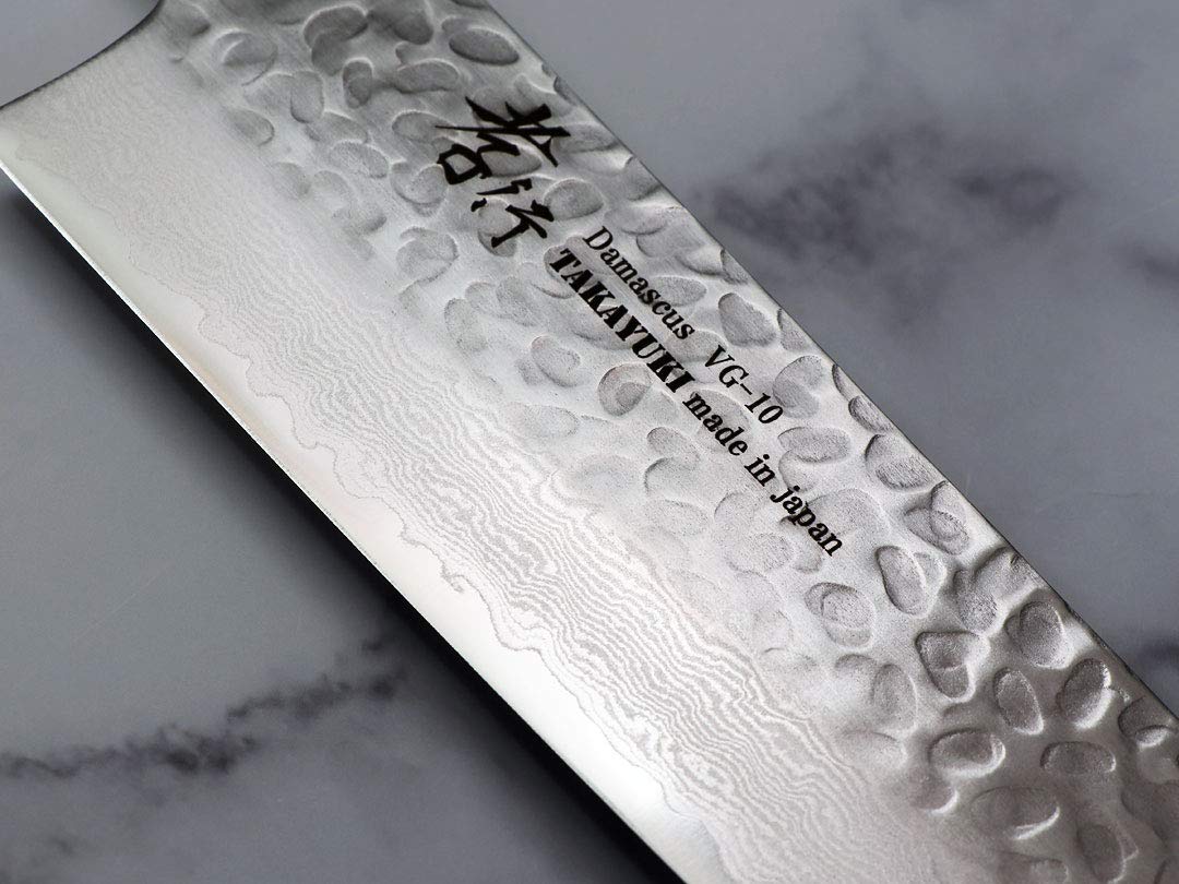 Amazon | 堺孝行 V金10号ダマスカス33層鎚目 菜切160 | 堺孝行