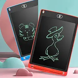 Tablet Lousa Mágica Infantil Educativo Tela Lcd Escrever E Desenhar Estudo Aprendizado Bloco De Notas - TYDA (Vermelho)