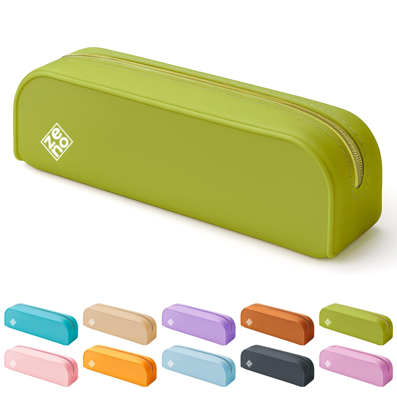 ZENO Silicone Pencil Case - Zwart Etui voor School of Werk - Aesthetic