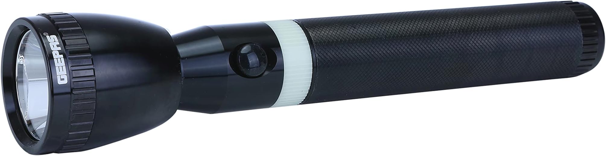 Rechargeable LED Flashlight 287mm- Hyper Bright White with 4-5 Hours Working & 2500mAh Battery | Ideal for Patrolling, Trekking, Emergency Power Cut