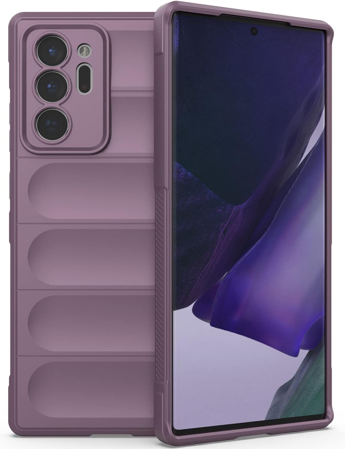 Galaxy Note 20 Ultra Case, EabHulie Flexible TPU Silicone Non-slip Shock-Absorbent Case Cover for Samsung Galaxy Note 20 Ultra 5G Purple