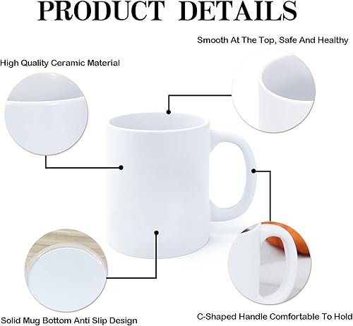 Miniatura 6 de Tazas de cerámica Enter as Strangers Leave As Friends - Maqueta de taza blanca única motivacional lisa taza maqueta divertida inspiradora y sarcasmo