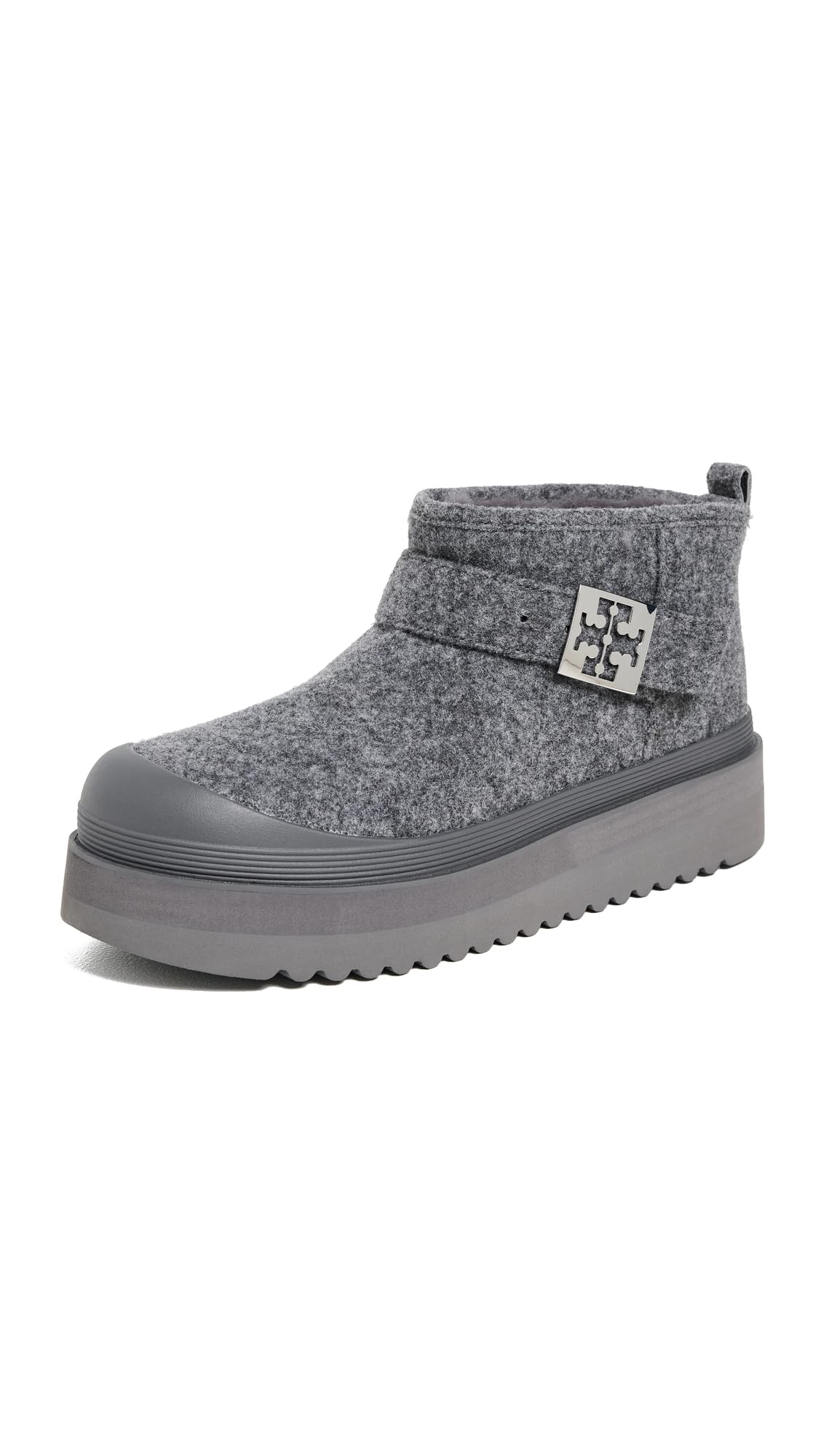 Tory Burch Womens Mellow Shearling Platform Boots