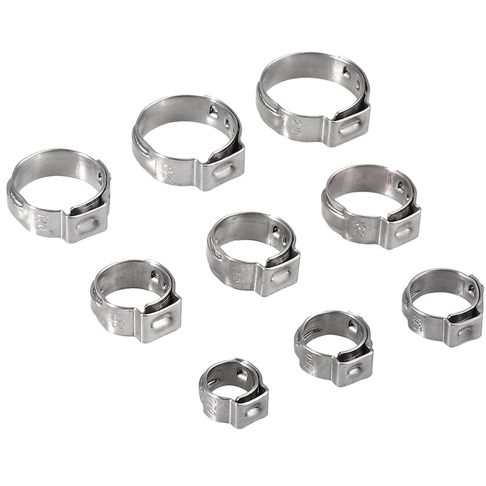 180er Set Schlauchschellen Aus Edelstahl, Verstellbar, für, Schläuche Und Haushaltsgeräte