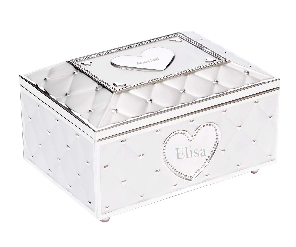 Design Schmuckschatulle Spieluhr Ballerina Mit Gravur Schmuck-Kästchen Musik Box Tänzerin Jewellery Geschenk