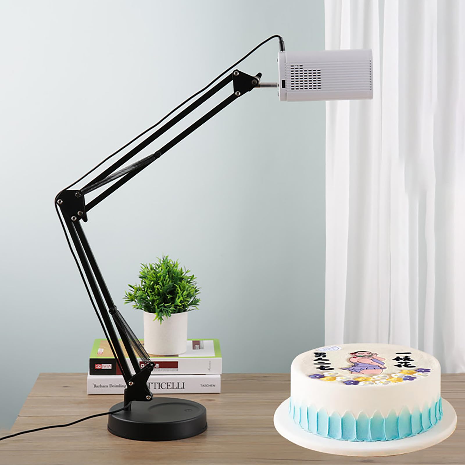 Changlkj Drawing Projector, Art Projector For Tracing With Stand, 1920×1080 Resolution And 360° Full Rotation, Support Multiple Connection, Fit A4/A3/Cake, For Cake Decorating, Art Supplies, Sketching