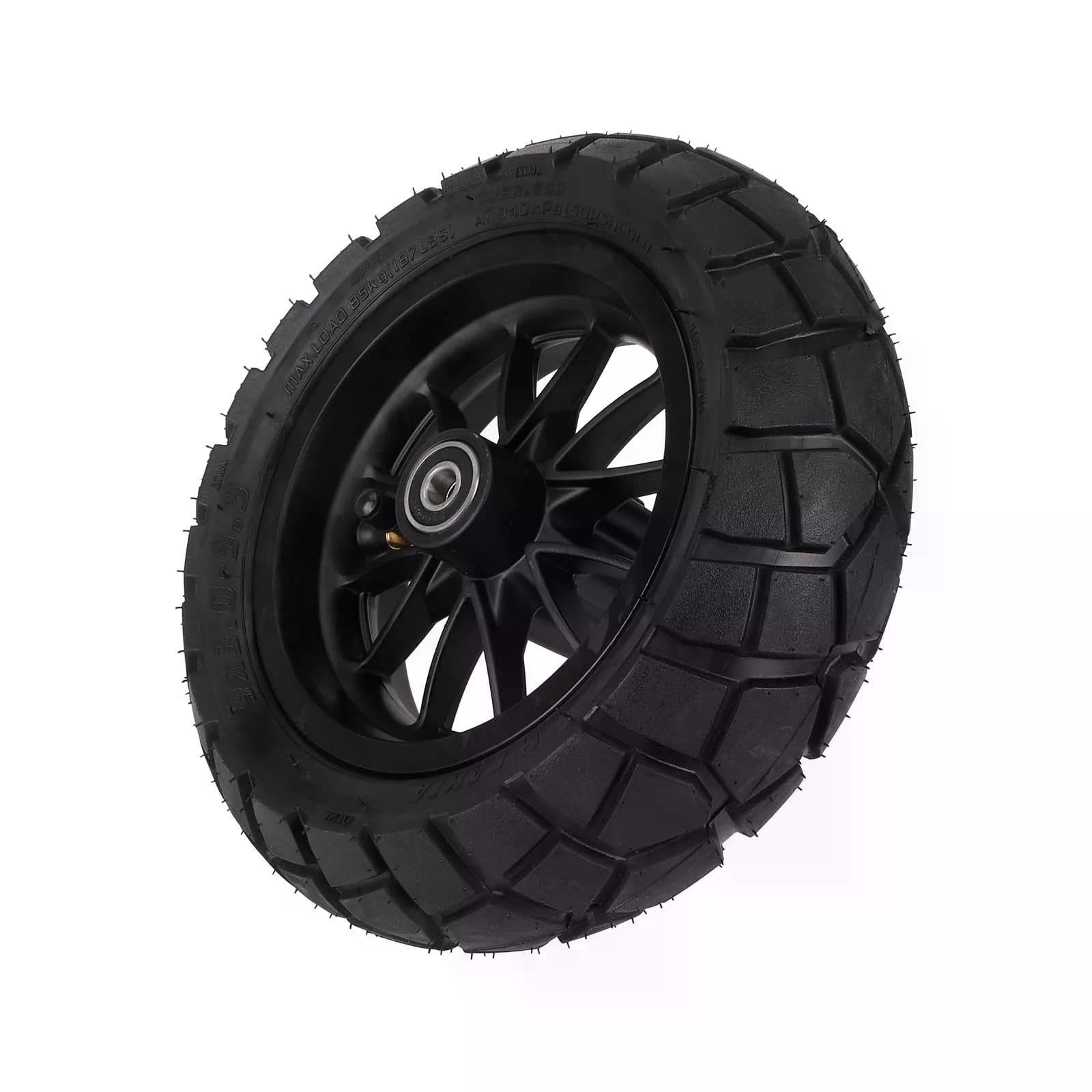 Rueda Delantera para Kukirin G2 Pro Patinete Eléctrico, 9x3,0-5,5 Repuesto de Neumático de Vacío, Antideflagrante, Antideslizante, 9x3.0-5.5 Kukirin G2 Pro Ruedas + Neumáticos sin Cámara