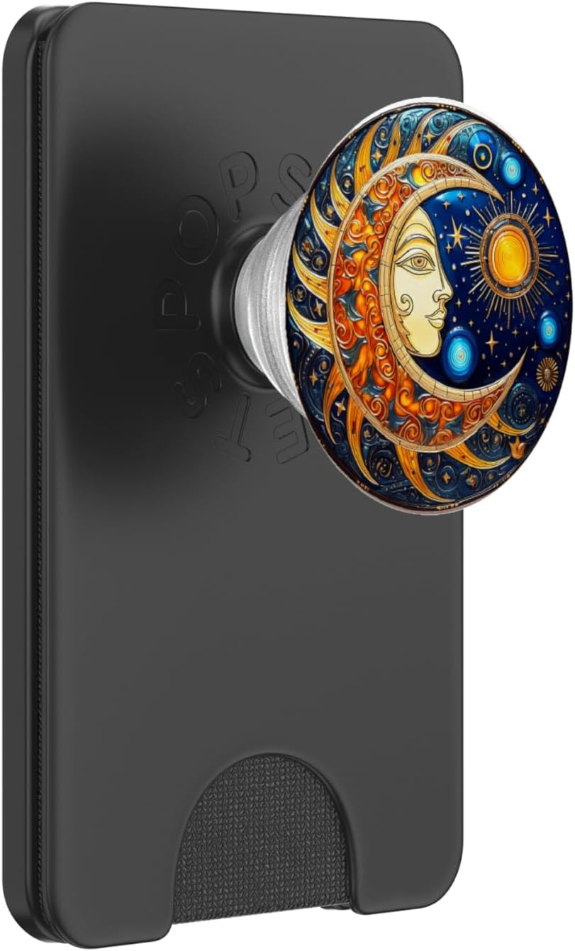 Sun And Moon Lover Astronomy Astrology Stargazer PopSockets PopWallet for MagSafe