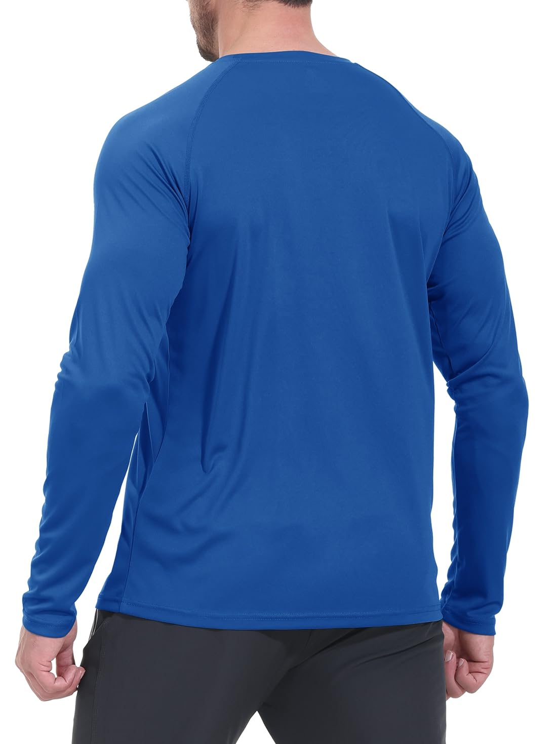 YSENTO Rashguard UPF 50+ koszulka z ochroną przed promieniowaniem UV, szybkoschnąca, lekka ochrona przed słońcem, długi rękaw, funkcyjna koszulka do pływania