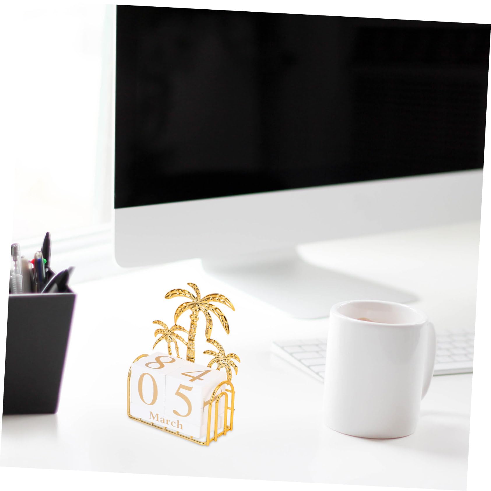 Kisangel 3sätze Tischkalender Mit Beweglichen Blockzahlen Dekorativer Kalender Für Zuhause Und Büro Eleganter Schreibtisch Organizer Perfektes Für Und Familie