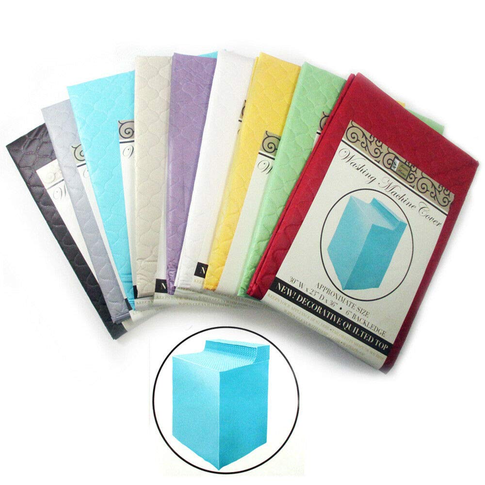 1 Vinyl Waterproof Quilted Washing Machine Dryer Cover Dust Protection Top Color