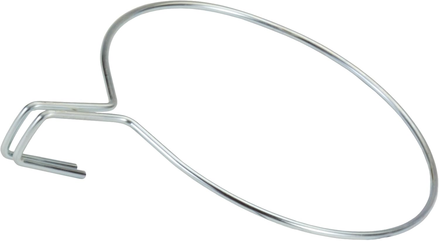 SAUVIC 03110 18 cm Zinc Plated Flower Pot Holder for Wide Balcony - Silver, 18x23.5x5 cm