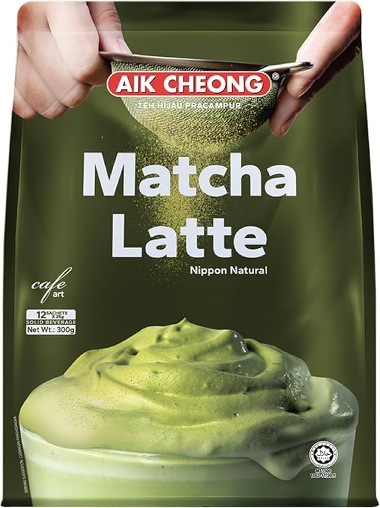 Amazon.com: Aik Cheong Cafe Art Matcha Pre-Mixed Green Tea (2 Pack