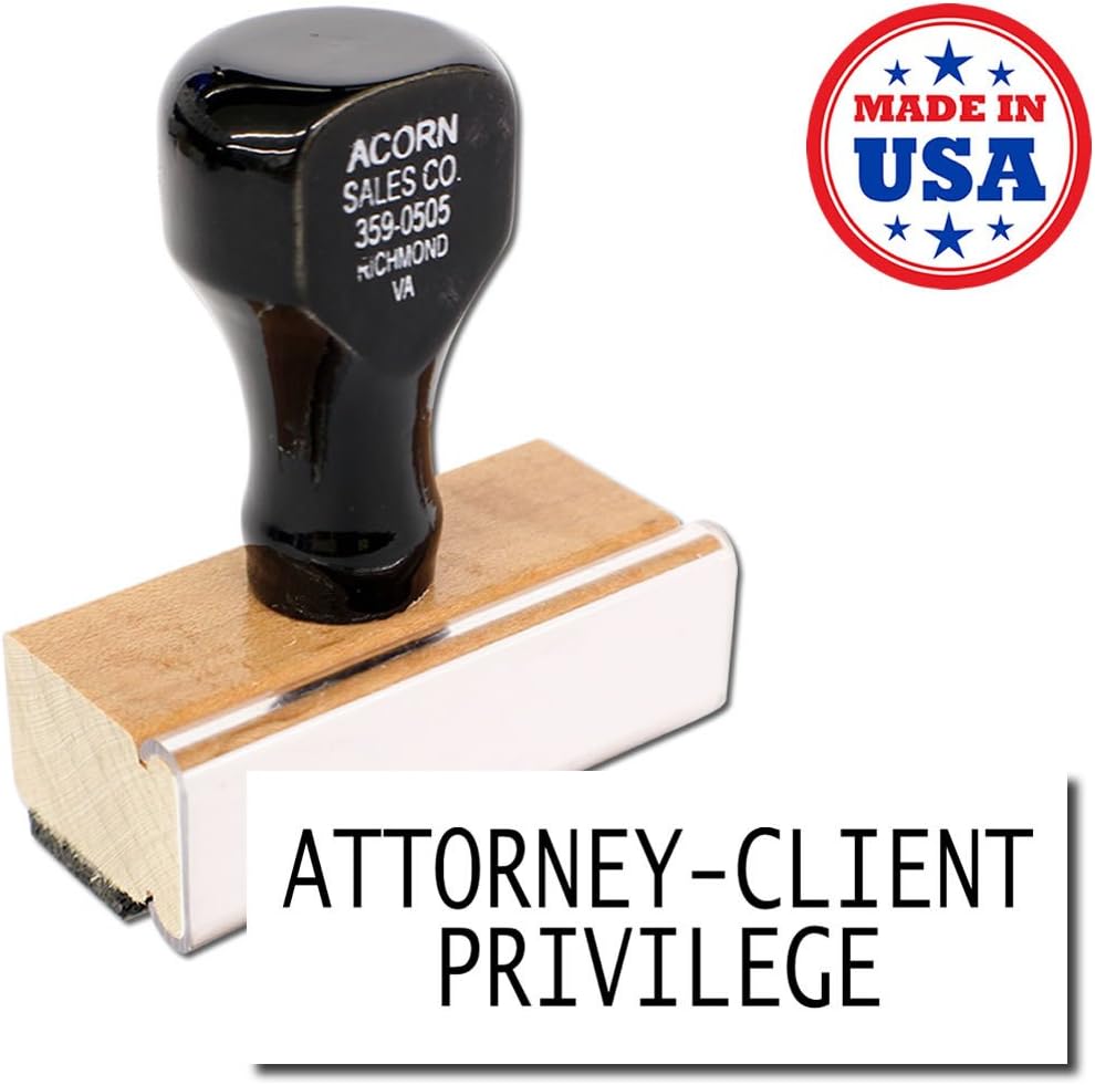 Acorn Sales - Attorney-Client Privilege Rubber Stamp