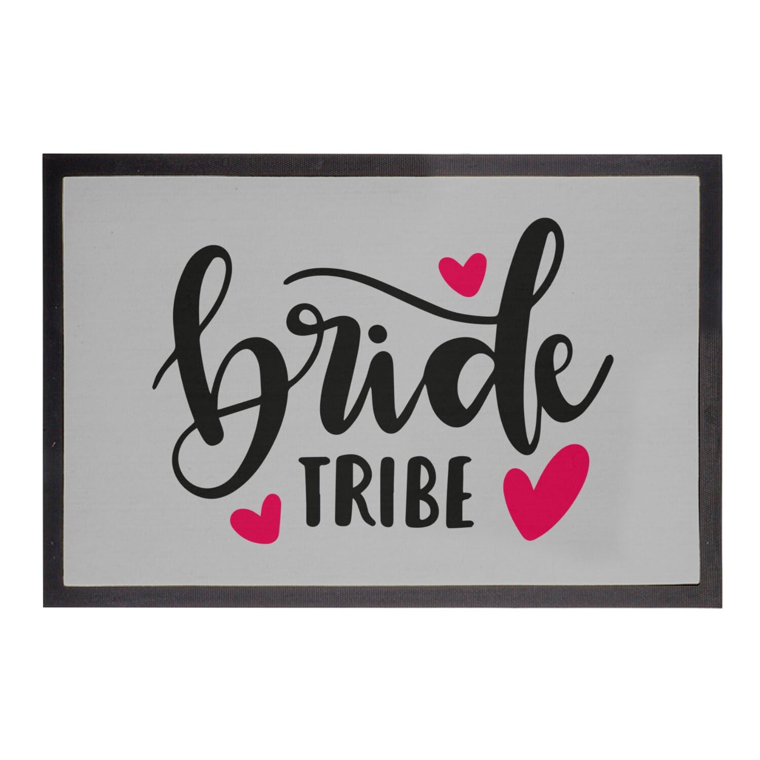 Paillasson Gris Bride Tribe 60x40 cm idéal pour décorer l'entrée de la maison lors d'un mariage
