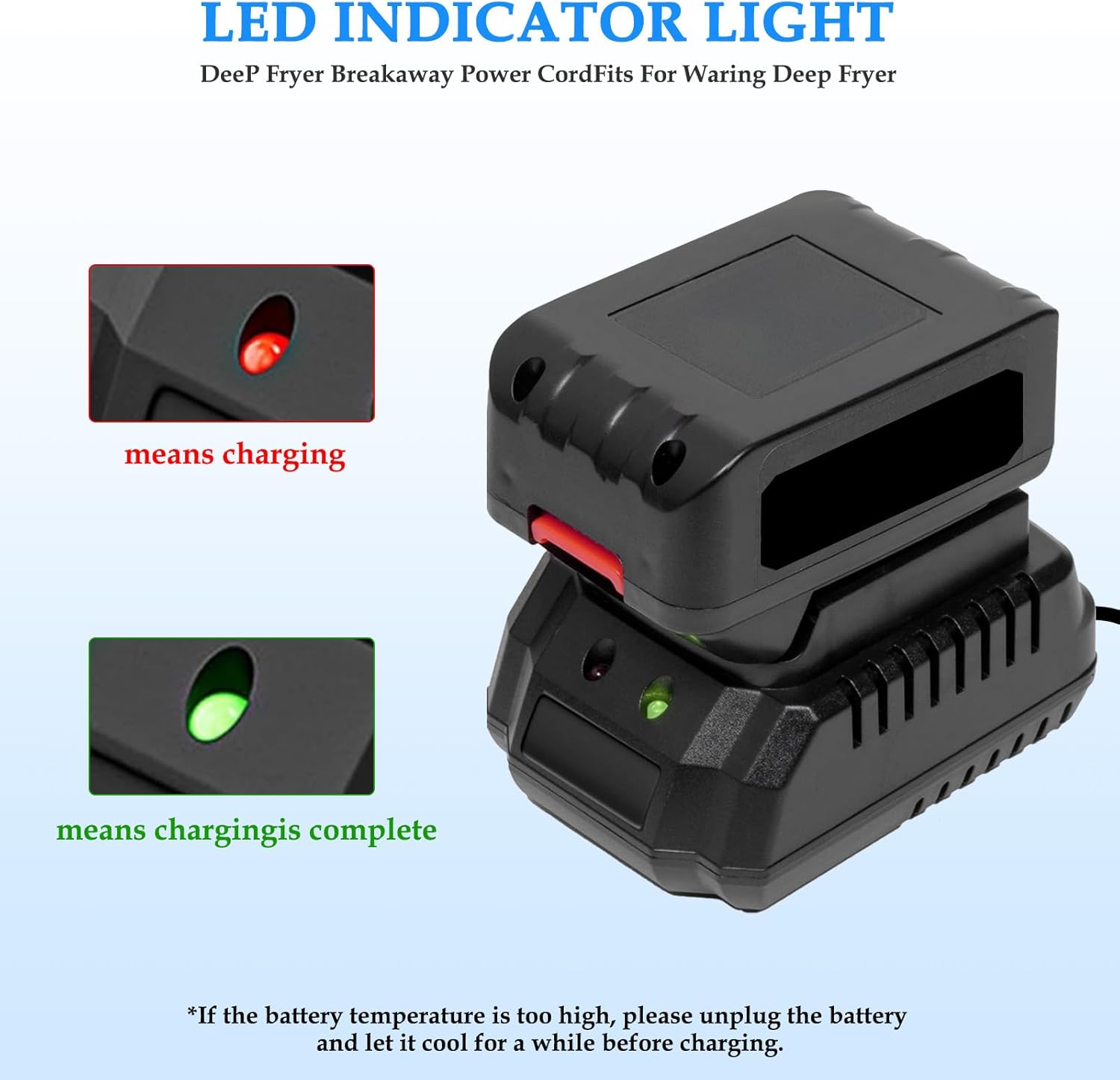 21V Lithium Ion Battery Charger Compatible with ALLOYMAN Aoben Seesill EWORK Charging Base Power Supply Adapter - Image 5